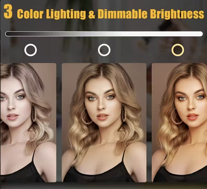 Studio Glow Vanity Mirror – 3-Mode Touch LED Light