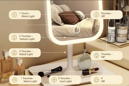 LED Mirror 4 Touch Functions